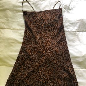 Charli Mini Dress in Leopard MAJORELLE